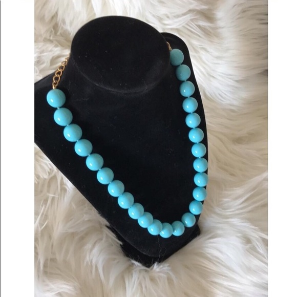 Kenneth Jay Lane Turquoise Colored Beaded Necklace - Picture 2 of 10
